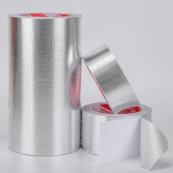 Fiberglass Aluminum Foil Tape High Temperature Insulation Electromagnetic Shielding Anti-interference Insulation Pipe Moisture