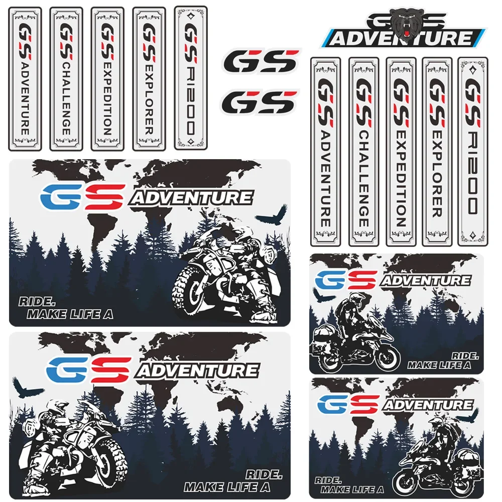 

For BMW R1200GS R1200 GS ADV Motorcycle Stickers Adventure Trunk R 1200 GS gsa Tail Top Side Panniers Luggage Aluminium cases