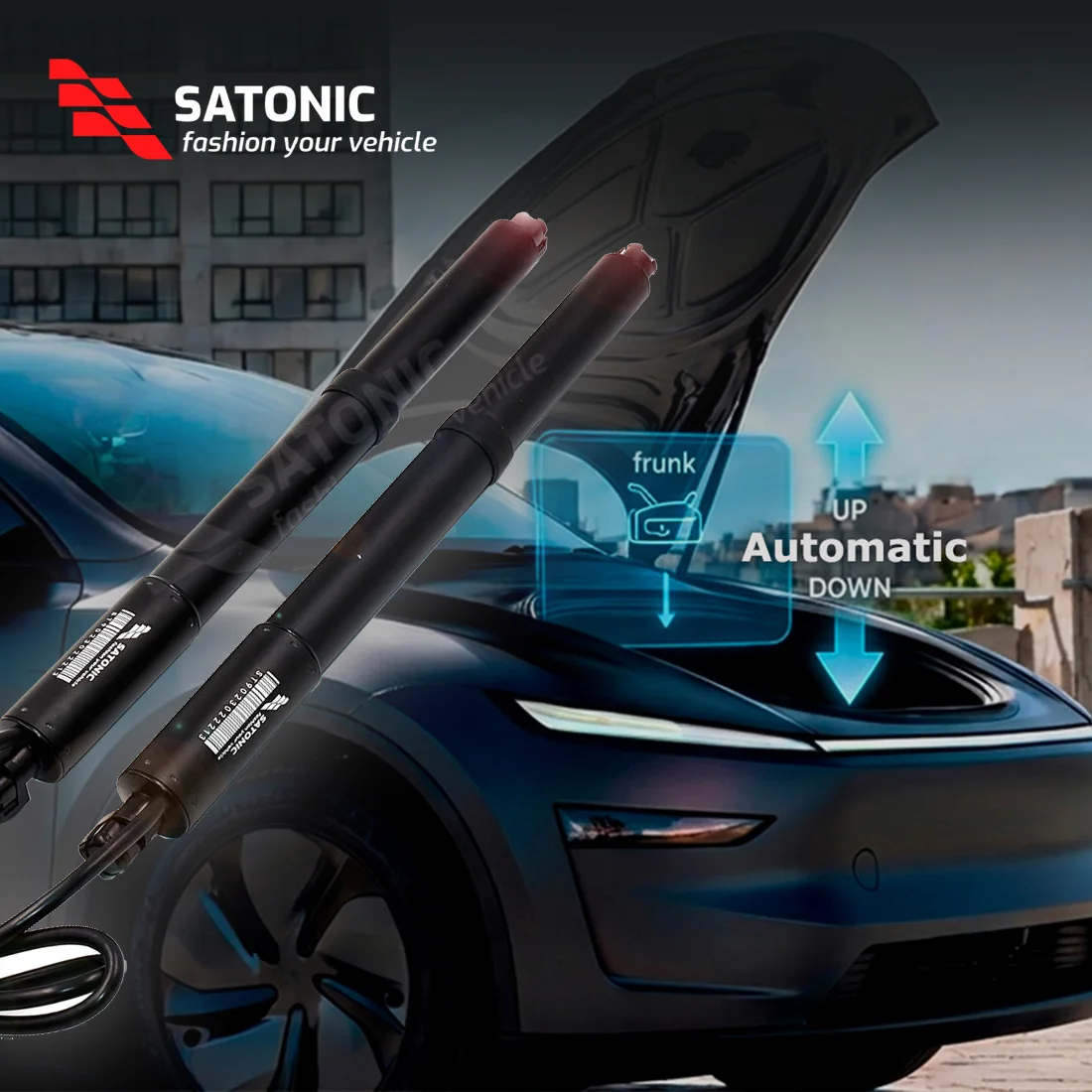 

Электрический автоматический подъемник SATONIC V6s для багажника Tesla Model 2026 Model Y Juniper 3 Highland, водонепроницаемый IPX6