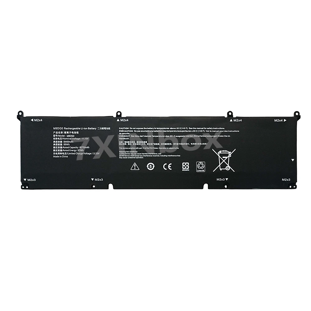 7XINbox M9DG0 11.73V 99Wh 8440mAh High Capacity OEM Laptop Battery For Dell Alienware M16 R2 Inspiron 16 7640 P0FWH P0WFH 0HGJCY