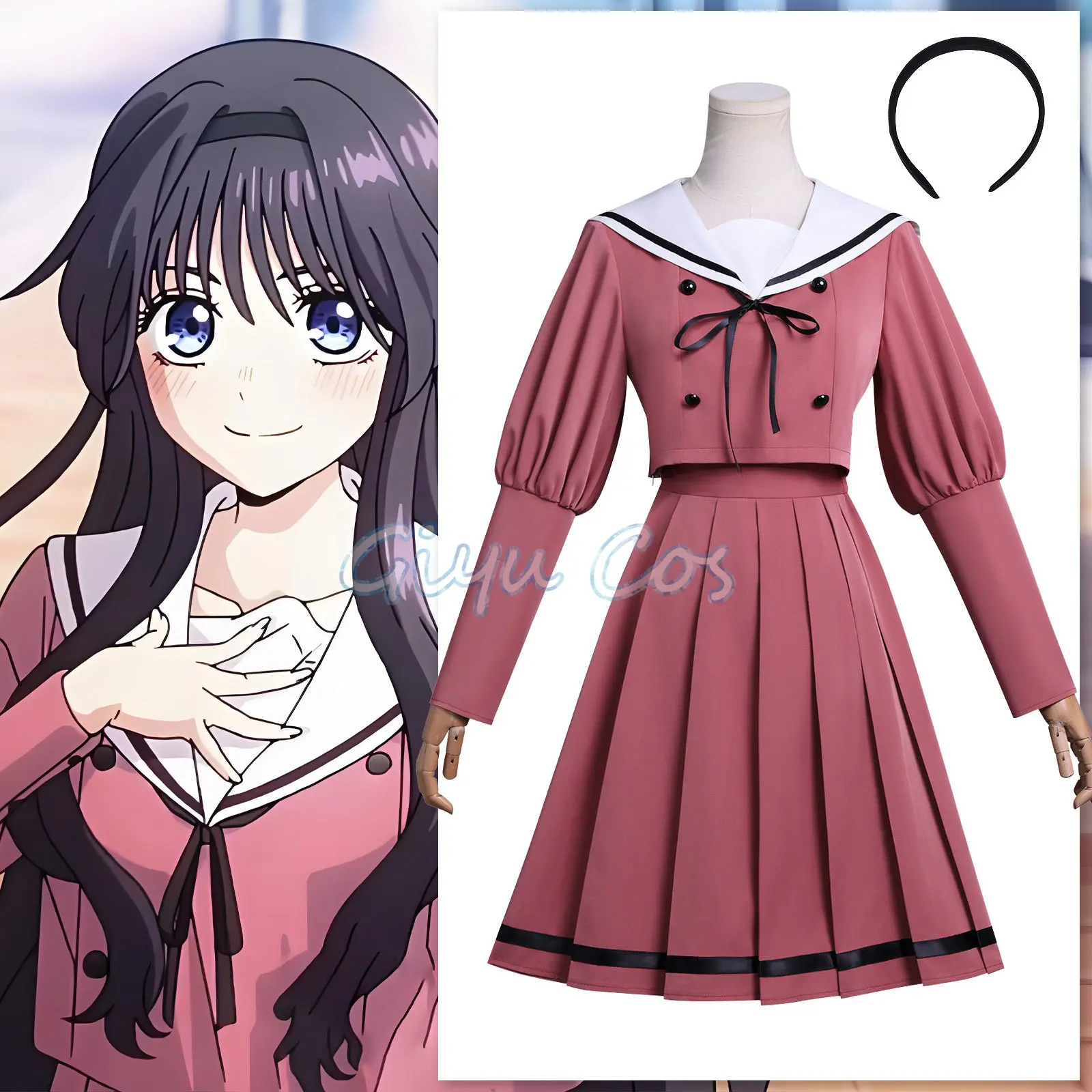 

The Fragrant Flower Blooms with Dignity Waguri Kaoruko Cosplay Costume Costumes Uniform