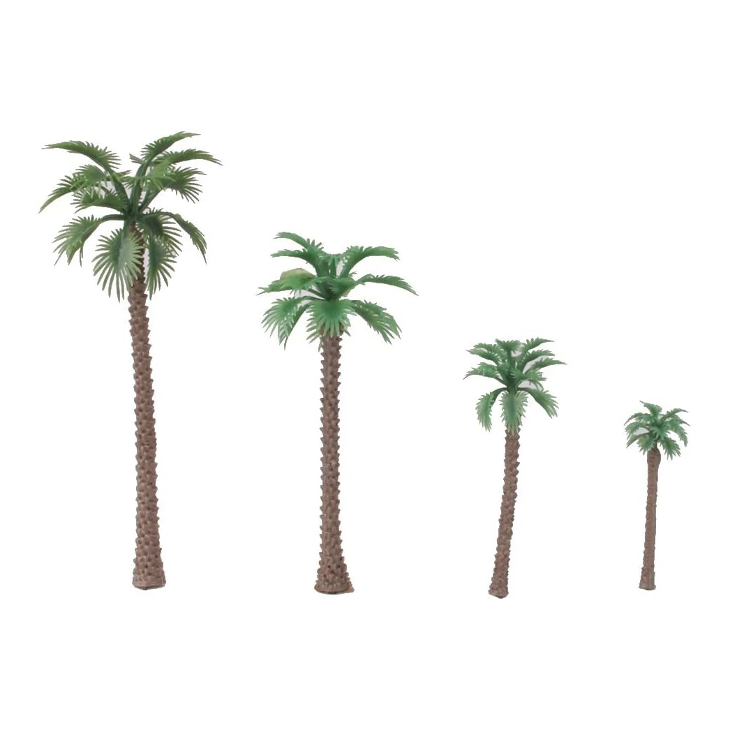 40 Pcs Coconut Palm Model Trees/Scenery Model Plastic Artificial Layout Rainforest