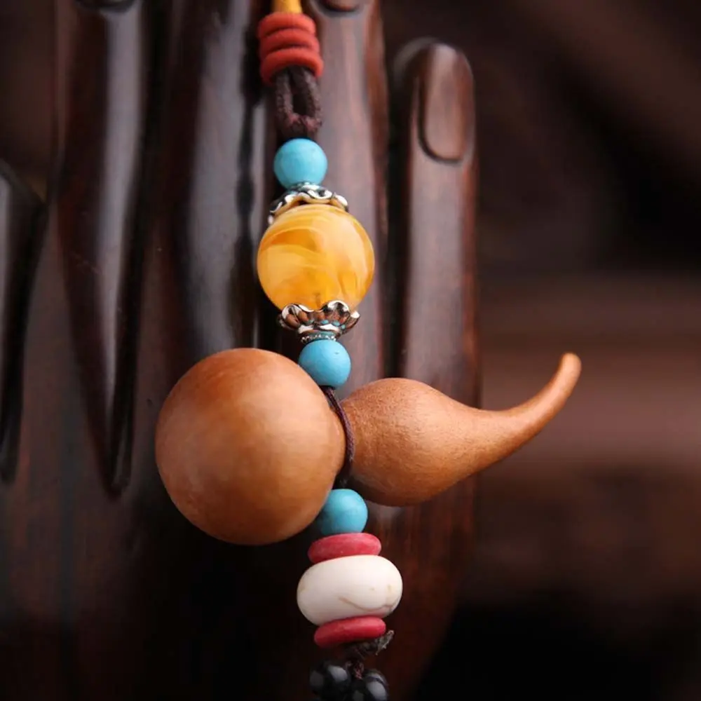 Ornaments Peach Wood Car Decoration Pendant Decorations Qiaozui Gourd Pendant Car Ornaments Interior Accessories Car Pendant