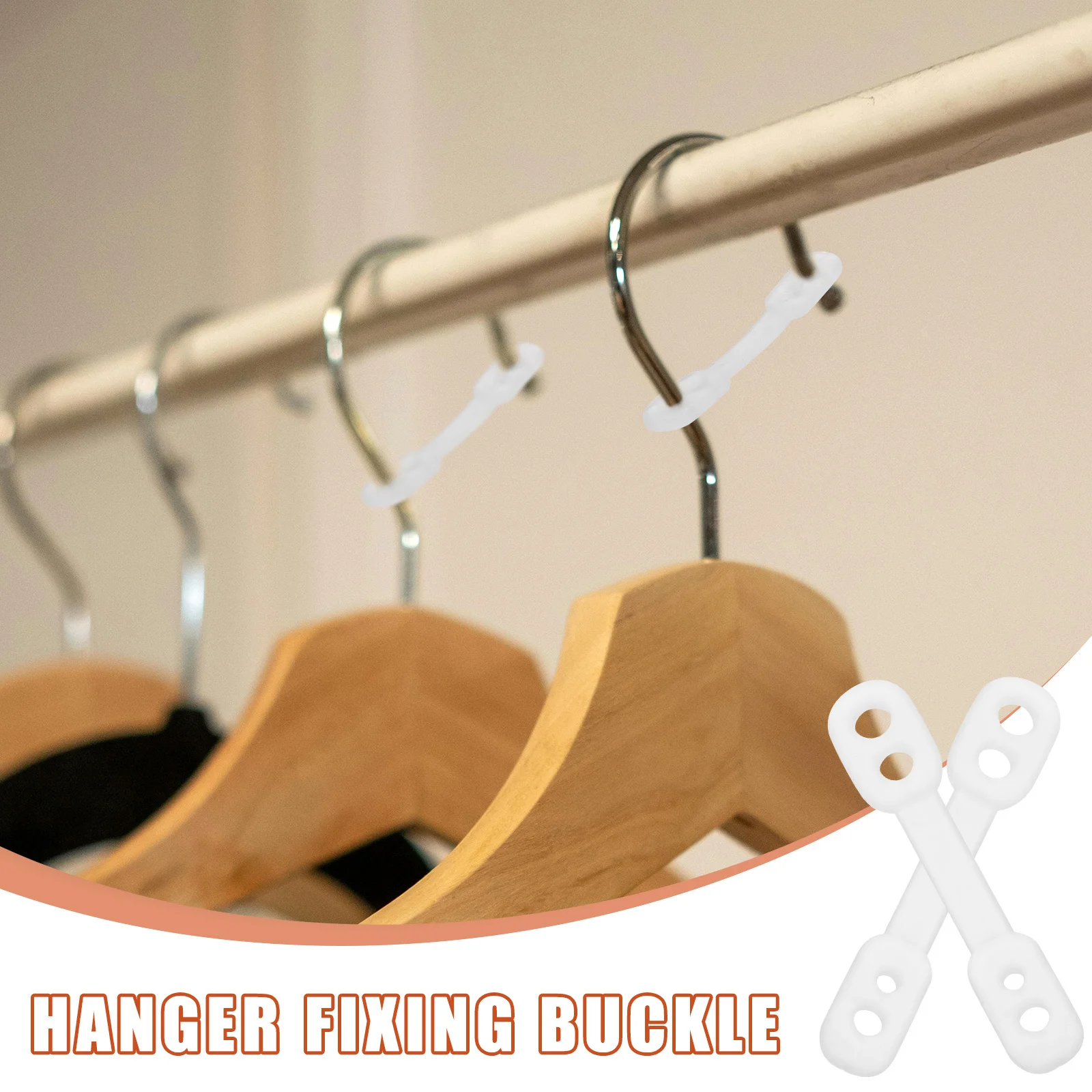 

100Pcs Silicone Windproof Hanger Buckles Clothes Hanger Fixing Grips Non-Slip Clips for Home Silicone Windproof Buckles