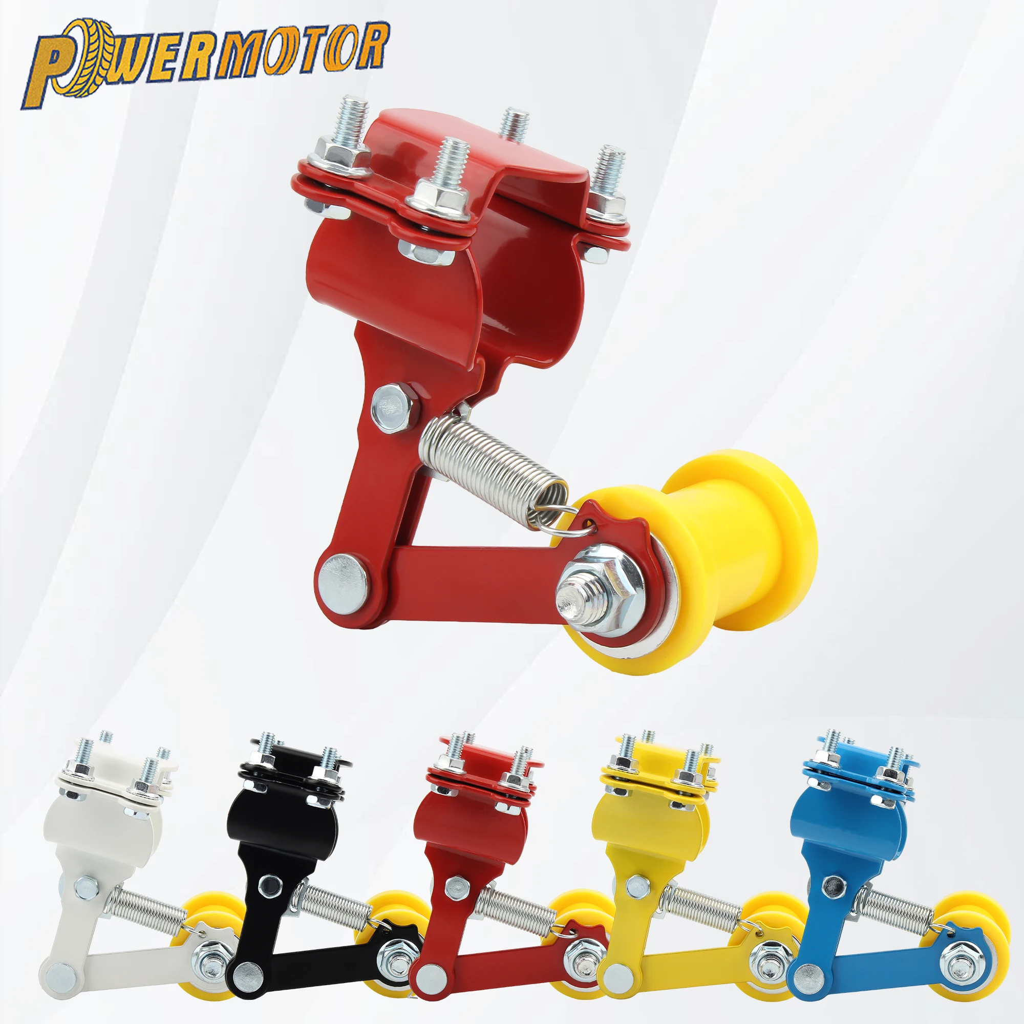 

Motorcycle Chain Adjuster Tensioner Guide Sprocket Adjuster Roller Tools ATV Quad Dirt Pit Bike Motocross Universal Accessories