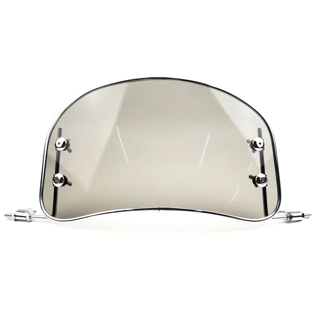 Motorfiets Windscherm Retro Front Wind Deflector Voorruit Gemodificeerde Accessoires Voor Scooter E-Bike Motorfiets 54X24X1Cm