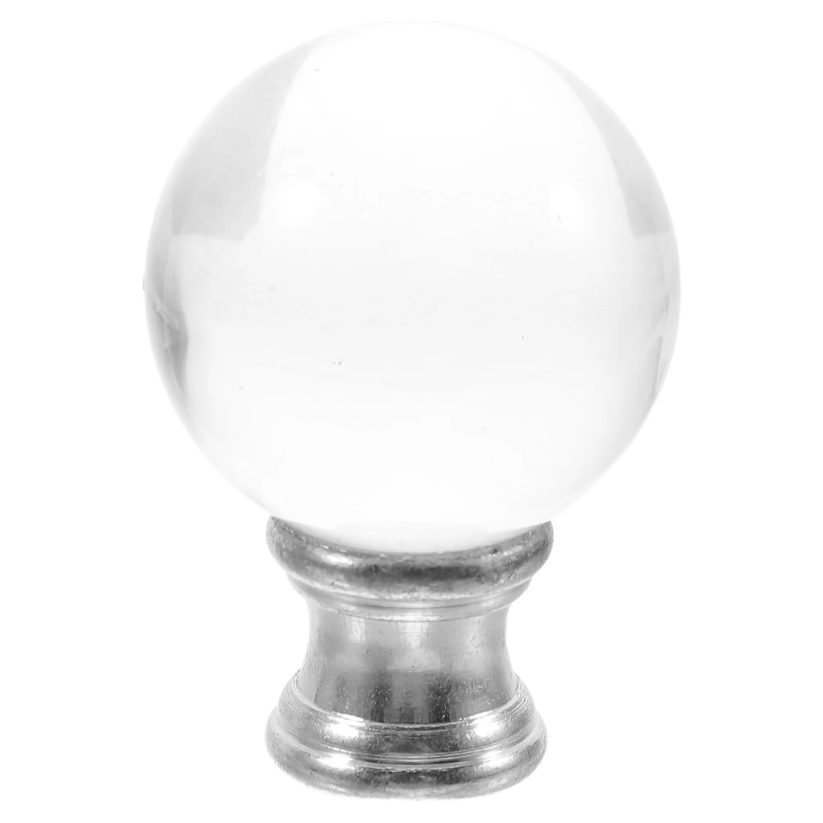 

Clear Glass Lamp Finial Cap Decorative Lighting Fixture Replacement Easy Install Handblown Glass Lampshade Accessory