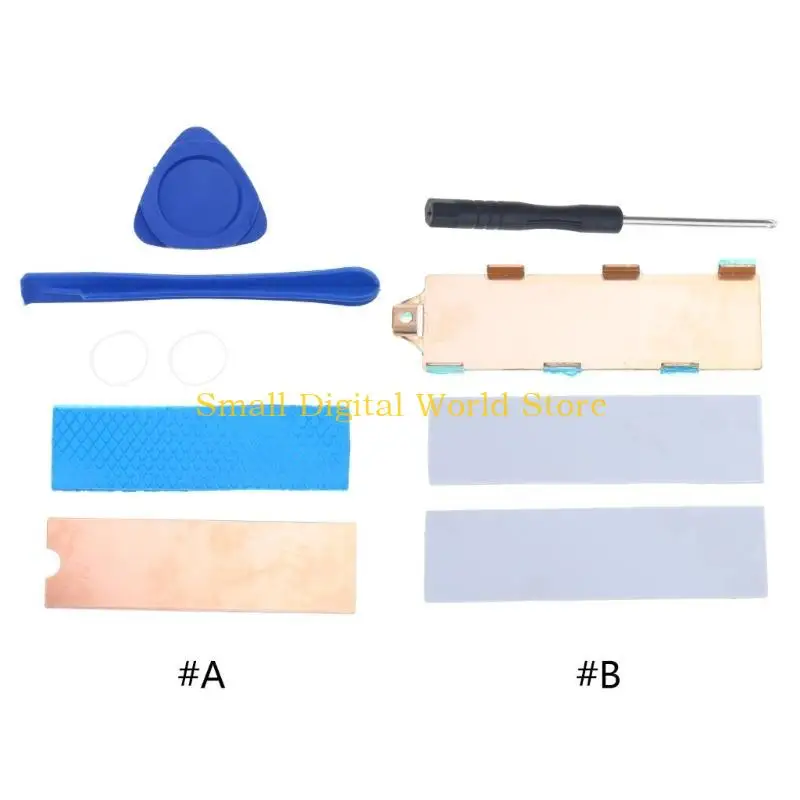 77UB Good Ductility M.2 NVMe 2280 SSD Heatsink Silicone Thermal Pad Coolers Plates