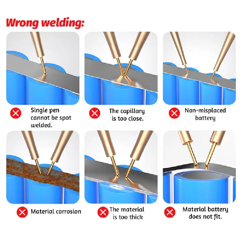 11 Gears Battery Spot Welder With Cover Adjustable Mini Portable Handheld Led Display Spot Welding Machine Automatic Manual ﻿