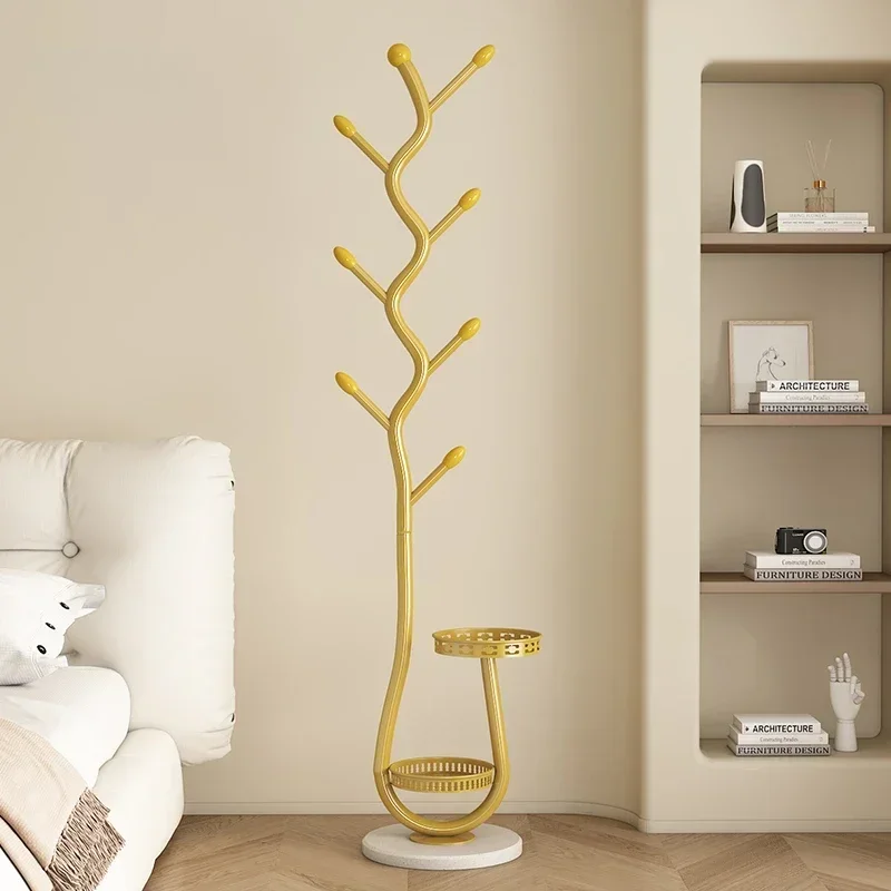 Minimalist Design Portable Coat Rack Clothing Cheap Modern Luxury Metal Percher Furniture Library Entrance Clothes Rack Balcony