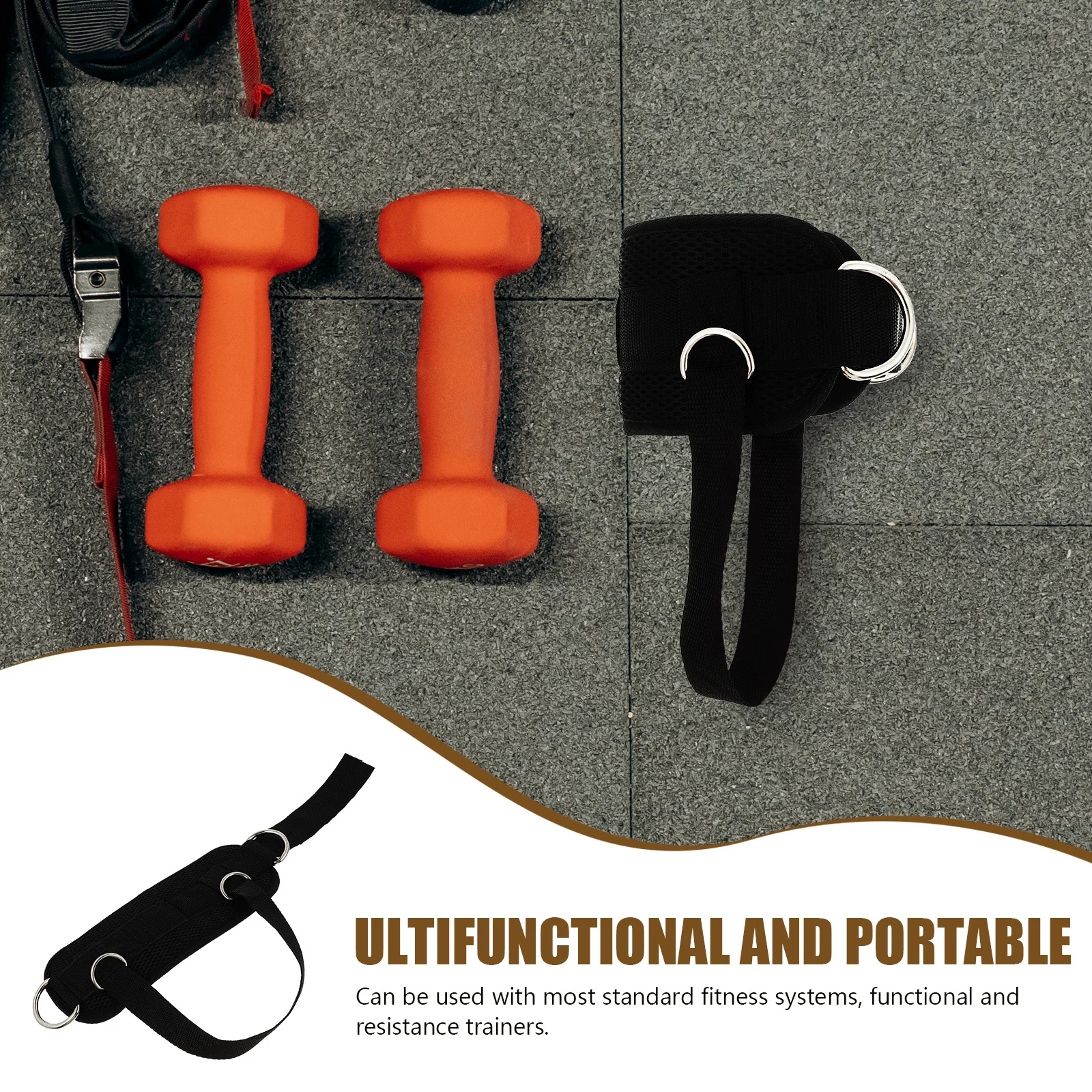 

Ankle Buckle for Cable Machines Fitness Ankle Strap Portable Exercise Strap for Leg Booty Thigh Training At Home Or Office