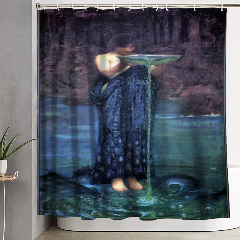 Bizarre Bride Fantasy Girl Tarot Realism Romantic Woman Laminated Weed Fairy Vintage Vogue Covers Shower Curtain By Ho Me Lili image 2