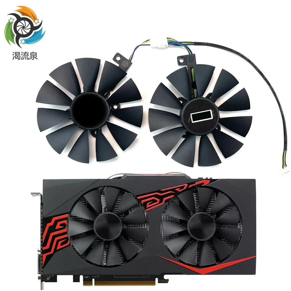 88mm FDC10U12S9-C RX580 RX570 RX470 4Pin Cooler Fan For AREZ ASUS Radeon RX 470 570 580 EXPEDITION OC Graphics Card Cooling Fan