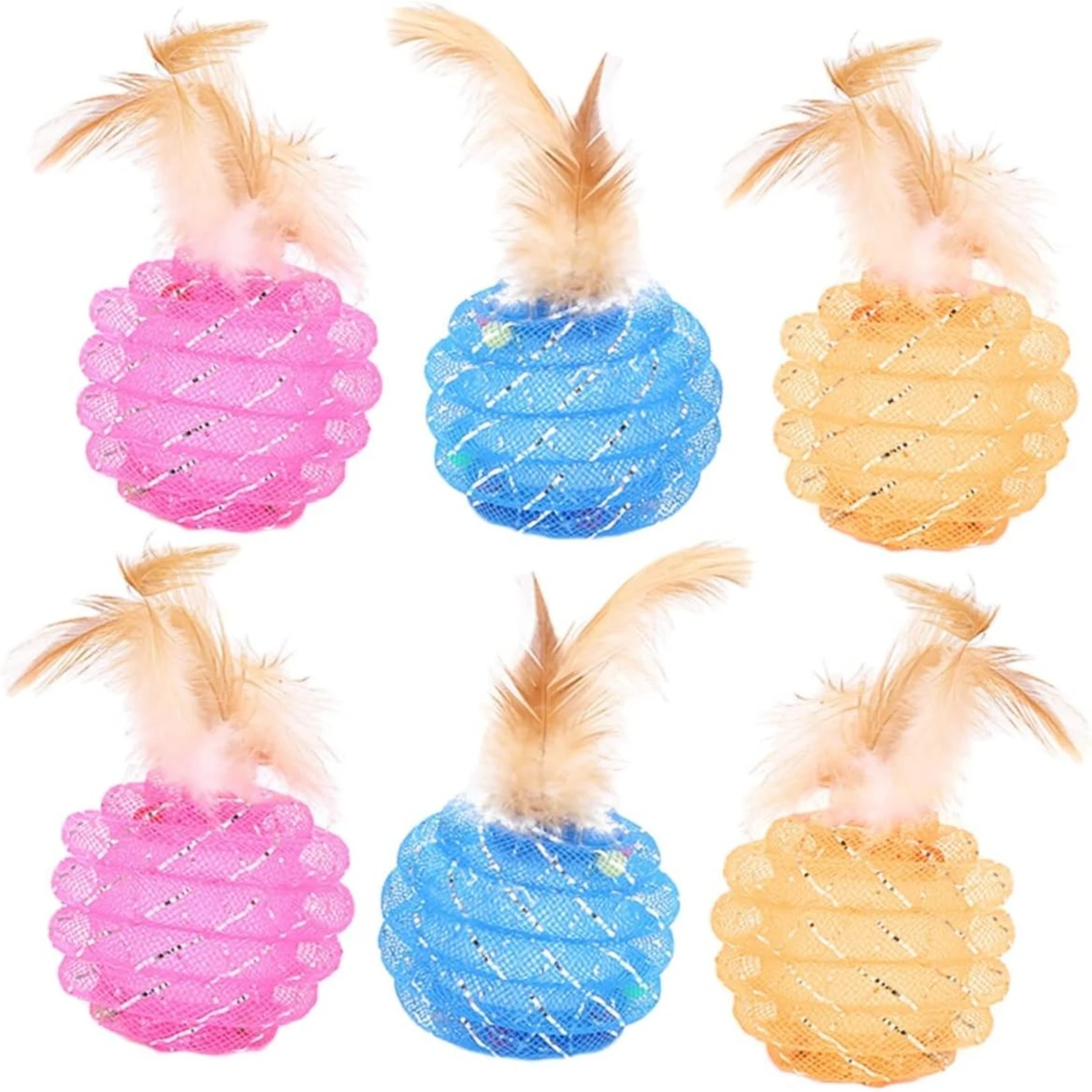 Innovative Educational Cat Ball Toys - Engaging Interactive Pet Toy Set with Adorable Pineapple Balls - Exciting and Stimulating