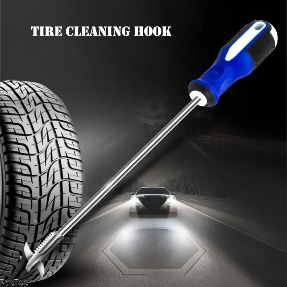 Universal Tire Cleaning Hook Screwdriver Accessory Remover Cleaning Tool Car Tire Stone Cleaner Stone Tire Repair Tools