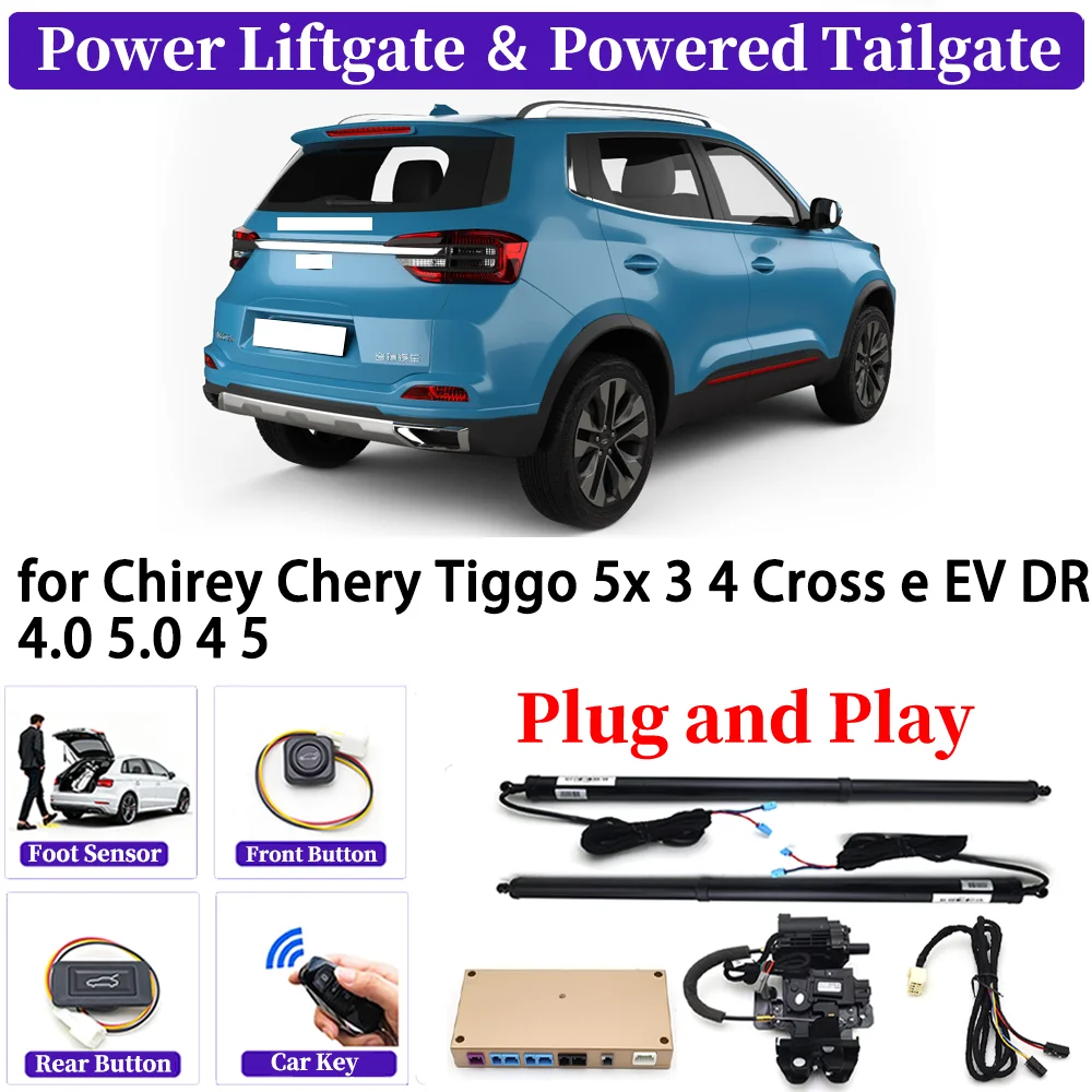 Для Chirey Chery Tiggo 5x 3 4 Cross e EV DR 4.0 5.0 4 5 OEM Автомобильный комплект автоматической задней двери Smart Auto Электрическая система задней двери Для Chirey Chery Tiggo 5x 3 4 Cross e EV DR 4.0 5.0 4 5 OEM Автомобильный комплект автоматической задней двери Smart Auto Электрическая система задней двери