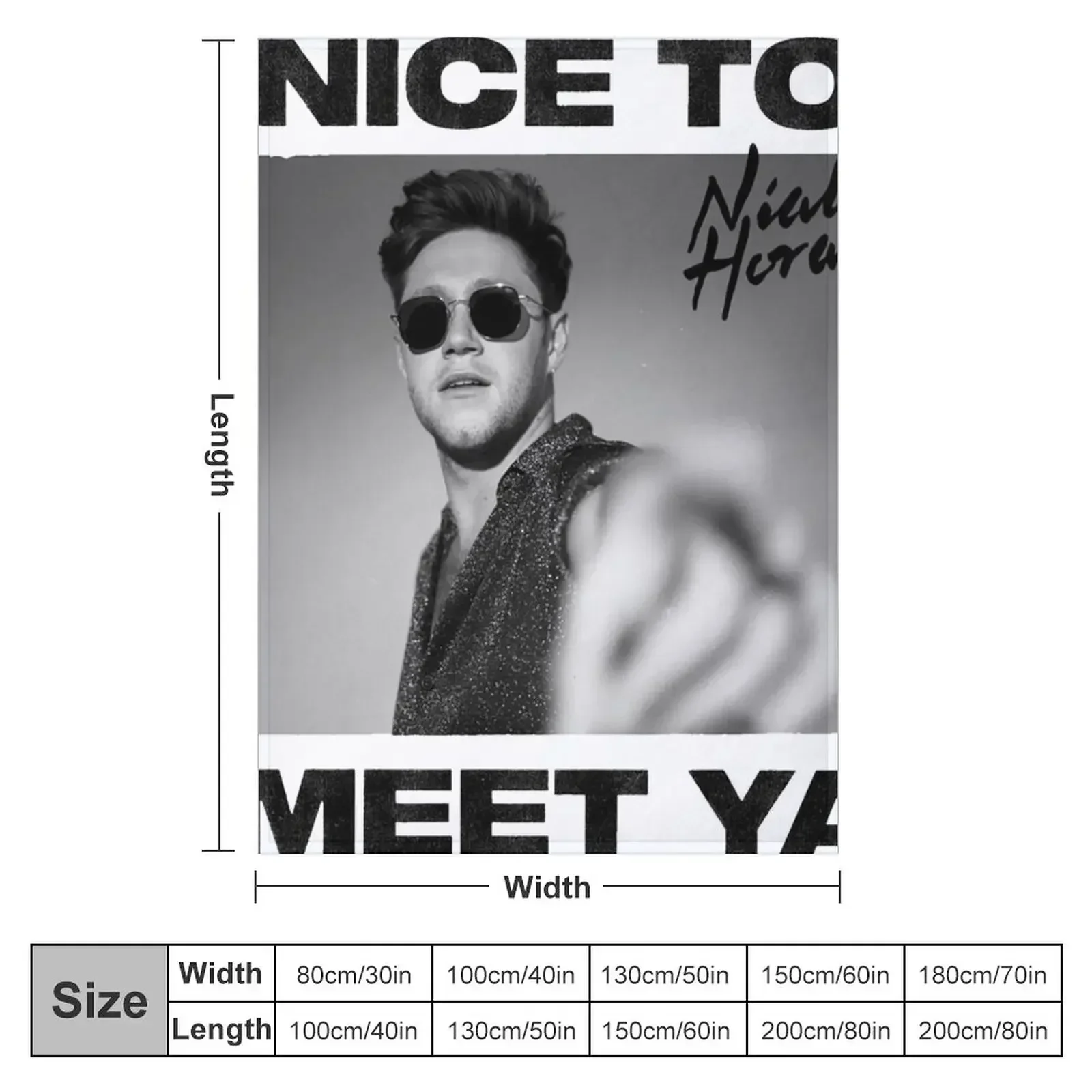 Threenal Niall Nice To Meet Ya North American Tour 2020 Throw Blanket Hair Comforter heavy to sleep Nap Vintage Baby Blankets