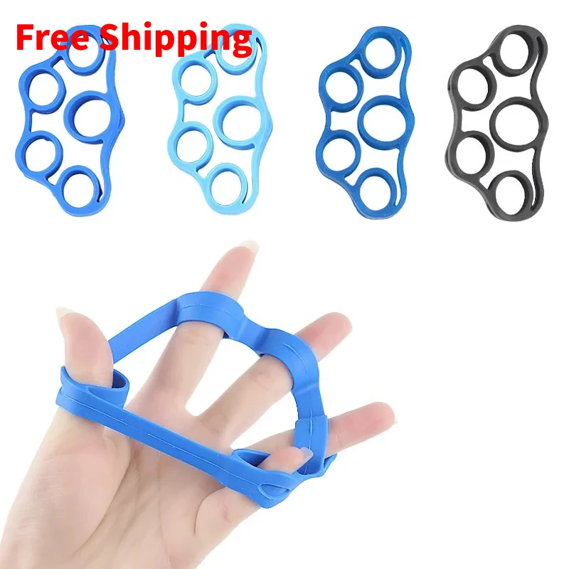 

1Pcs Silicone Finger Gripper Strengthener Trainer Elastic Hand Grip Strengthener Guitar Finger Exerciser Patient Hand Trainer
