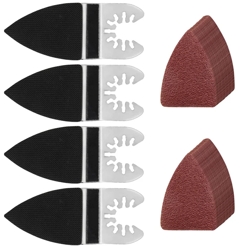 Bantalan Pengamplasan Jari, Set Lembar Pengamplasan Cakram Pengamplasan Multi Alat Berosilasi Jari untuk Pengamplasan Poles Permukaan-ABGL