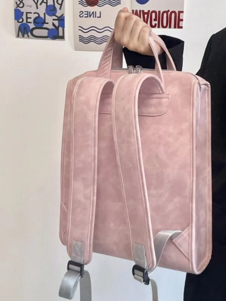 Ins Cat Pink Laptop Bag Macbook Air Pro 13 13.3 14 15.6 16 Inch Case Shockproof Shoulder Bag Backpack Portable Handbag Briefcase