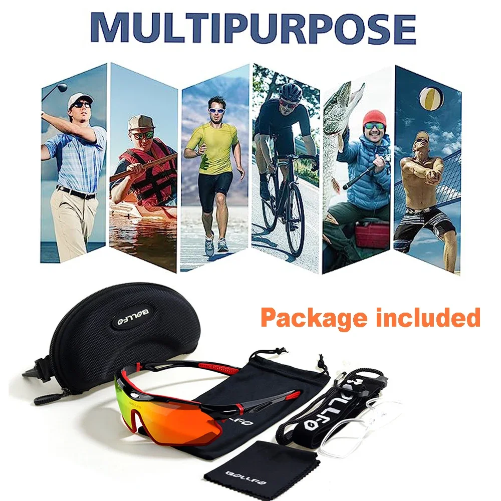 Sports Goggles for Men Women Cycling Running Glasses UV400 Protection Bicycle Glasses Driving Fishing Bike Riding Eyewear