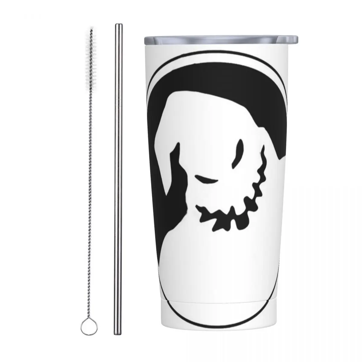 Oogie Boogie Stainless Steel Tumbler Vacuum Insulated Mug Thermal Cold Cup Straw With Lid 20oz