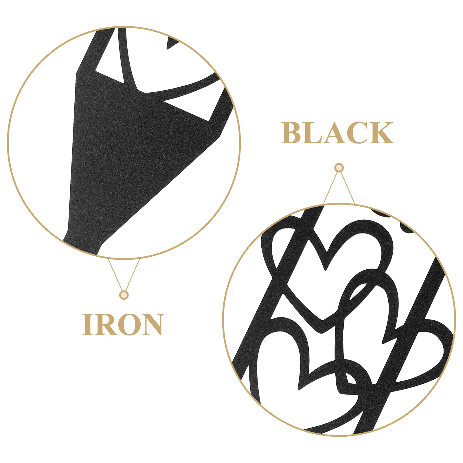 

Decorative Double Heart Cemetery Stake Creative Durable Garden Stake Grave Marker Memorial Yard Ornament for Dad