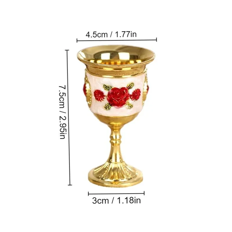 1PC Wine Glasses Coffee Cup Barware Retro Dinnerware Goblet Vintage European Style Champagne Glasses Beverage Wine Cup