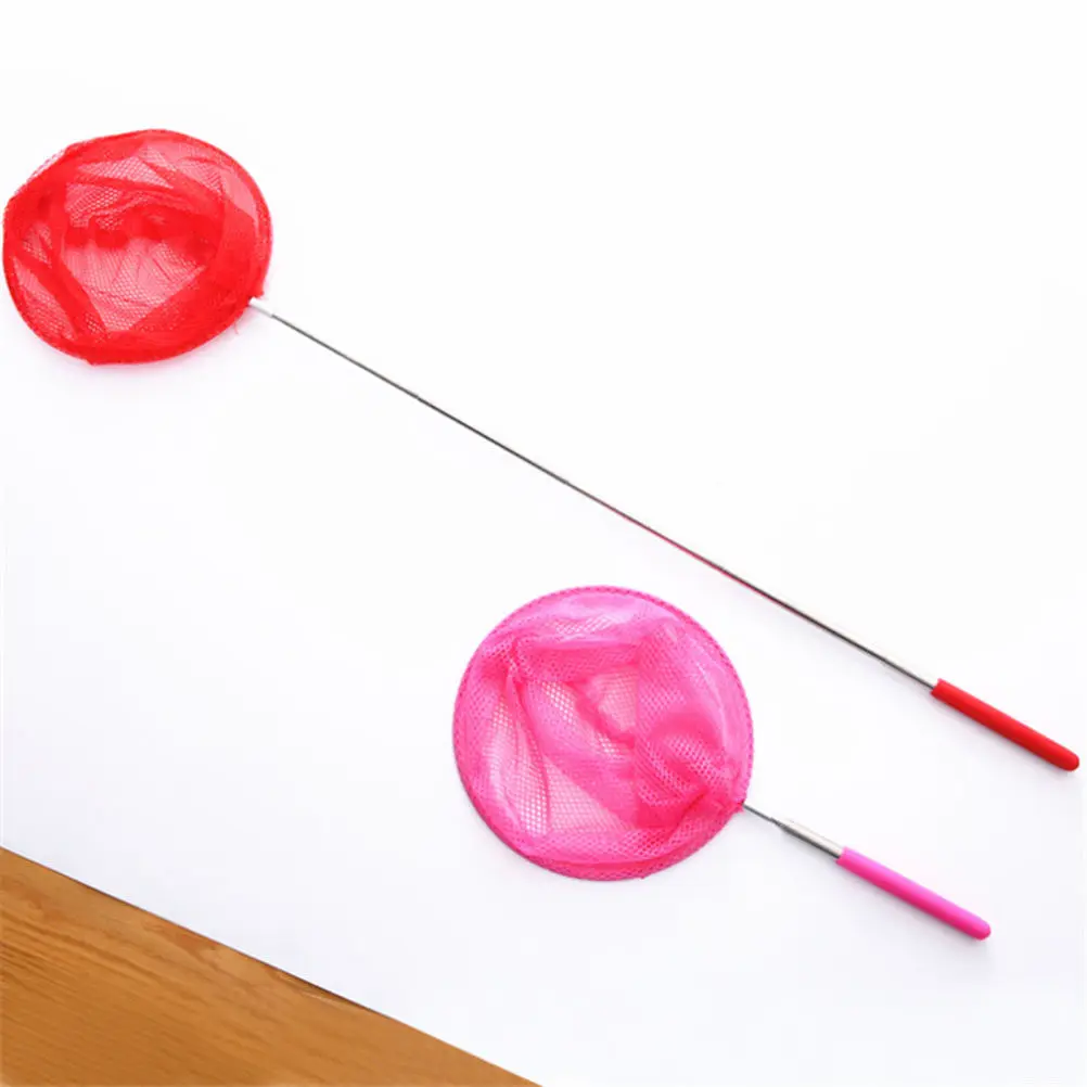 5 個の子供用屋外キャッチングネット拡張可能な伸縮式デザイン昆虫蝶釣りネット自然探検用ランダムカラー