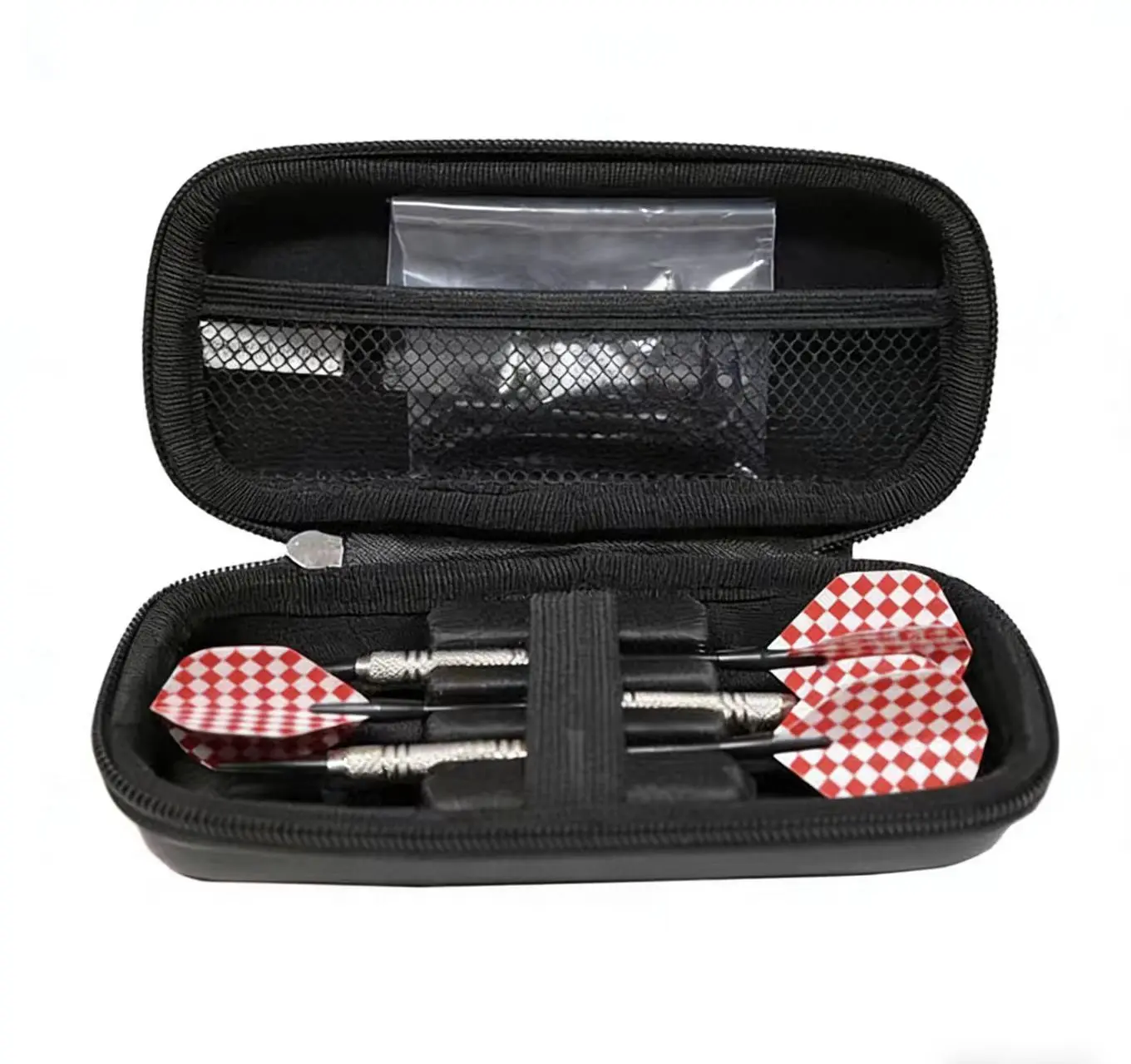 1PC EVA Boomerang Tip Bag Organizer 3-Cell Carrying Case Steel Plastic Tips Shaft Storage Pouch for Sports & Outdoors