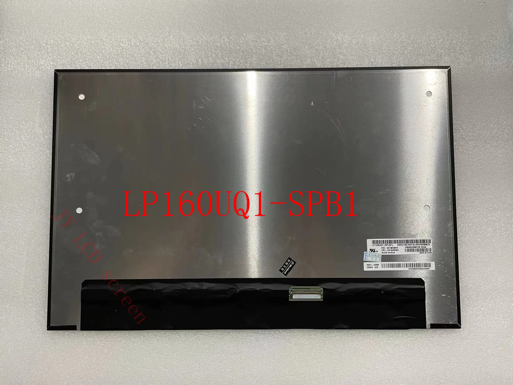 16.0 inch LP160UQ1-SPB1 LP160UQ1 SPB1 FRU:5D10V82381 UHD 3840x2400P 16:10 600 cd/m² HDR slim LED matrix lcd screen panel