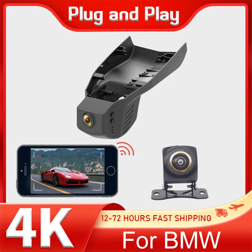 4K 2160P รถ DVR กล้องวิดีโอกล้องติดรถยนต์สำหรับ BMW X1 F48 F20 3GT F34 M3 X5 F80 M4 F82 X3 F25 X4 F15 X6 F16 F02 F36 F33