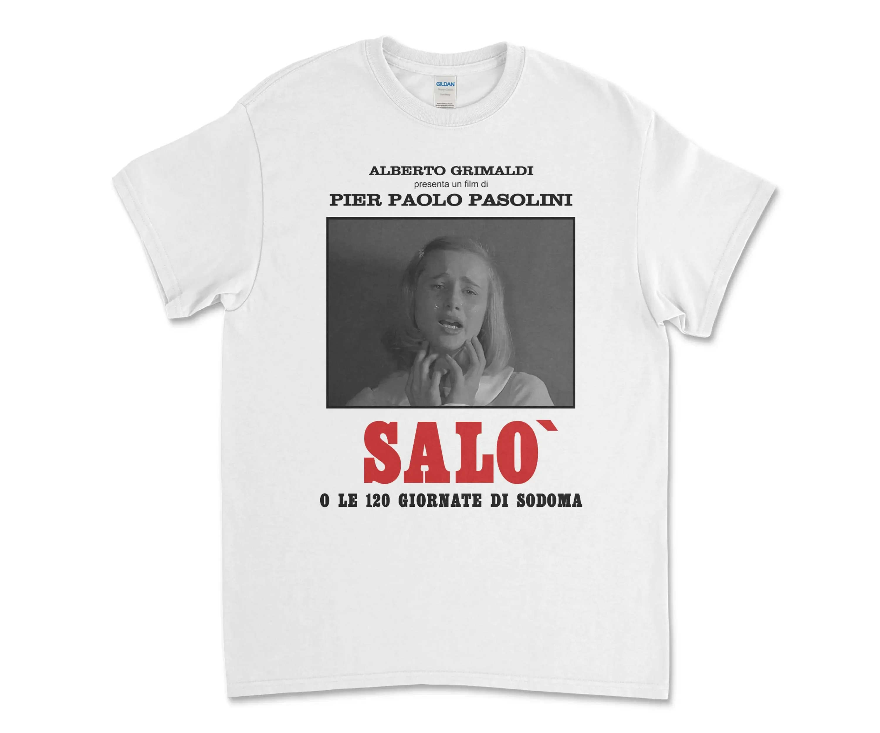 Salò or the 120 Days of Sodom Pier Paolo Pasolini White Tee T-shirt