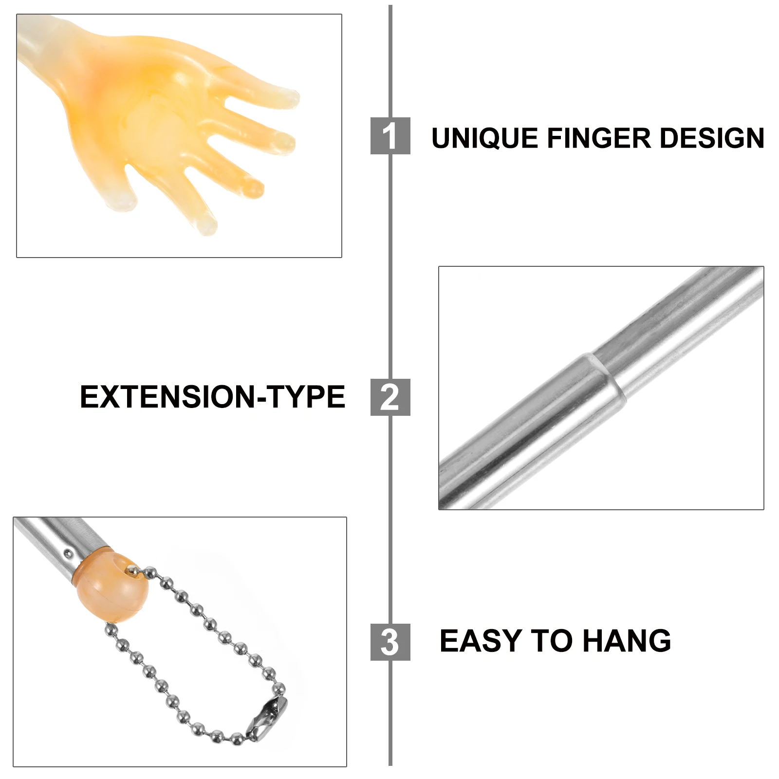 

NOLITOY 6pcs Metal Wooden Back Scratcher Set Stainless Steel Massage Tool Plastic Squeegee Multifunction Scraper for Relaxation