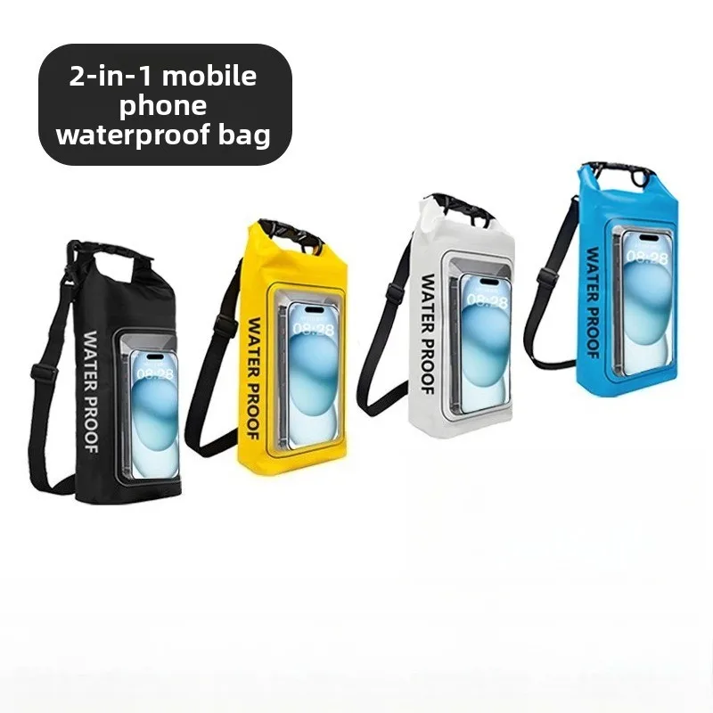 

Summer New Outdoor Two-in-one PVC Waterproof Bag Touch Screen Mobile Phone Rafting Waterproof Bag Swimming Diving Waterproof Bag