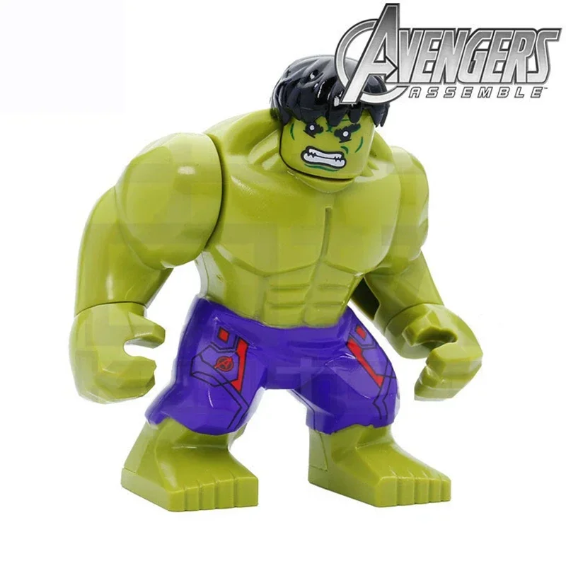 12 sztuk figurka Mini zestaw bloków Marvel superbohater Thanos Hulk Puzzle klocki montażowe figurka zabawkowa, prezent urodzinowy dla dzieci