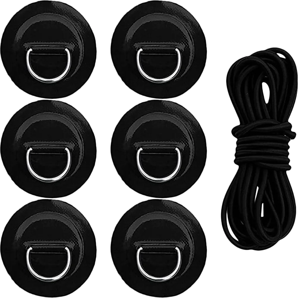 

Surfboard Rope Buckle Black Bungee Cords Cord Kit Patch for Inflatables Cords Black