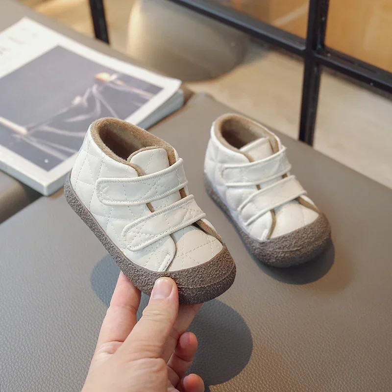 

Winter Kids Casual Shoes for Baby Boys Girls Plush Cotton Boots Children Boots Soft-soled Outdoor Infant Toddler Shoes