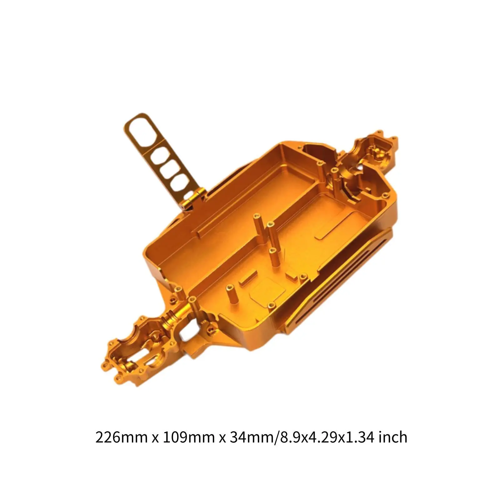 Chasis de coche RC 1/16, fácil de instalar, repuesto de piezas mejoradas resistentes para vehículo de coche RC 16207,16208,16209,16210,H16V3