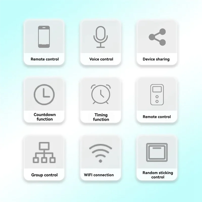 B04B-Smart Switch Switches Module Set Of 10 2 Way Control 16A Wifi For Alexa Google Home