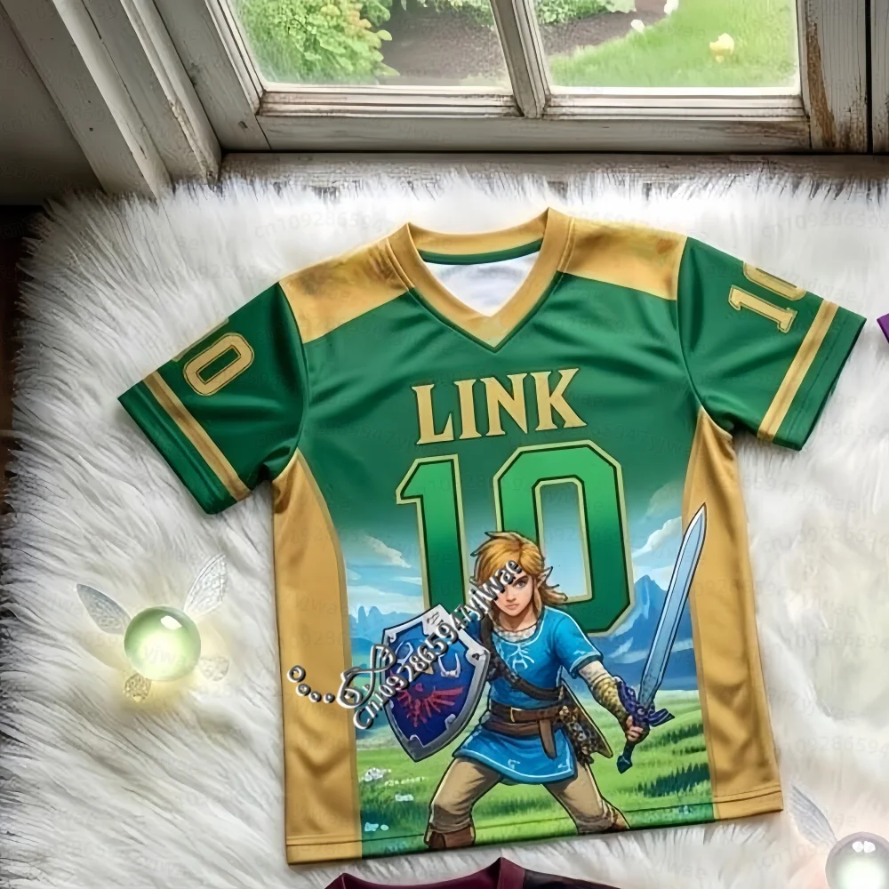 26 Summer Men WOMEN Short Sleeve T-Shirt The Legend Of Zelda Link Zelda Tingle Fans Men Football Jersey Women Men T-Shirt