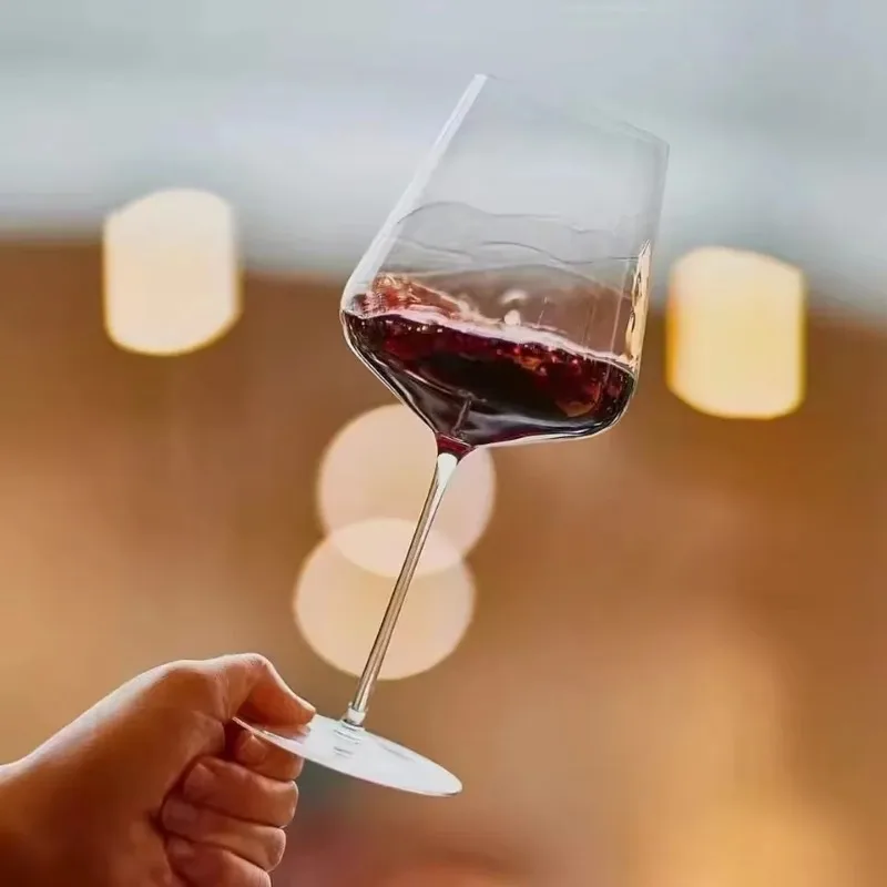Crystal Glass Red Wine Decanter, Drawing Whisky Bottle, Liquor Dispenser, 800ml