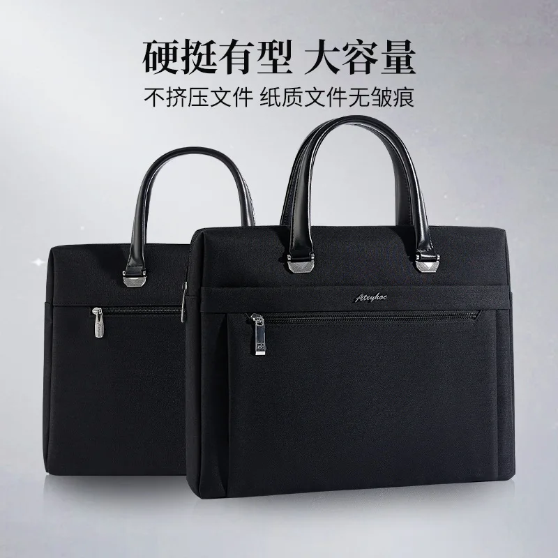 Briefcase Business dual-use portable multi-function large capacity a4 file package Data training conference package