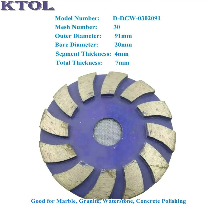 4 Inch Diamond Concrete Grinding Disc Polishing Cutting Wheel Pads Buffing Sanding Sheets 5pc Rotary Stone Abrasive Tools Cutter