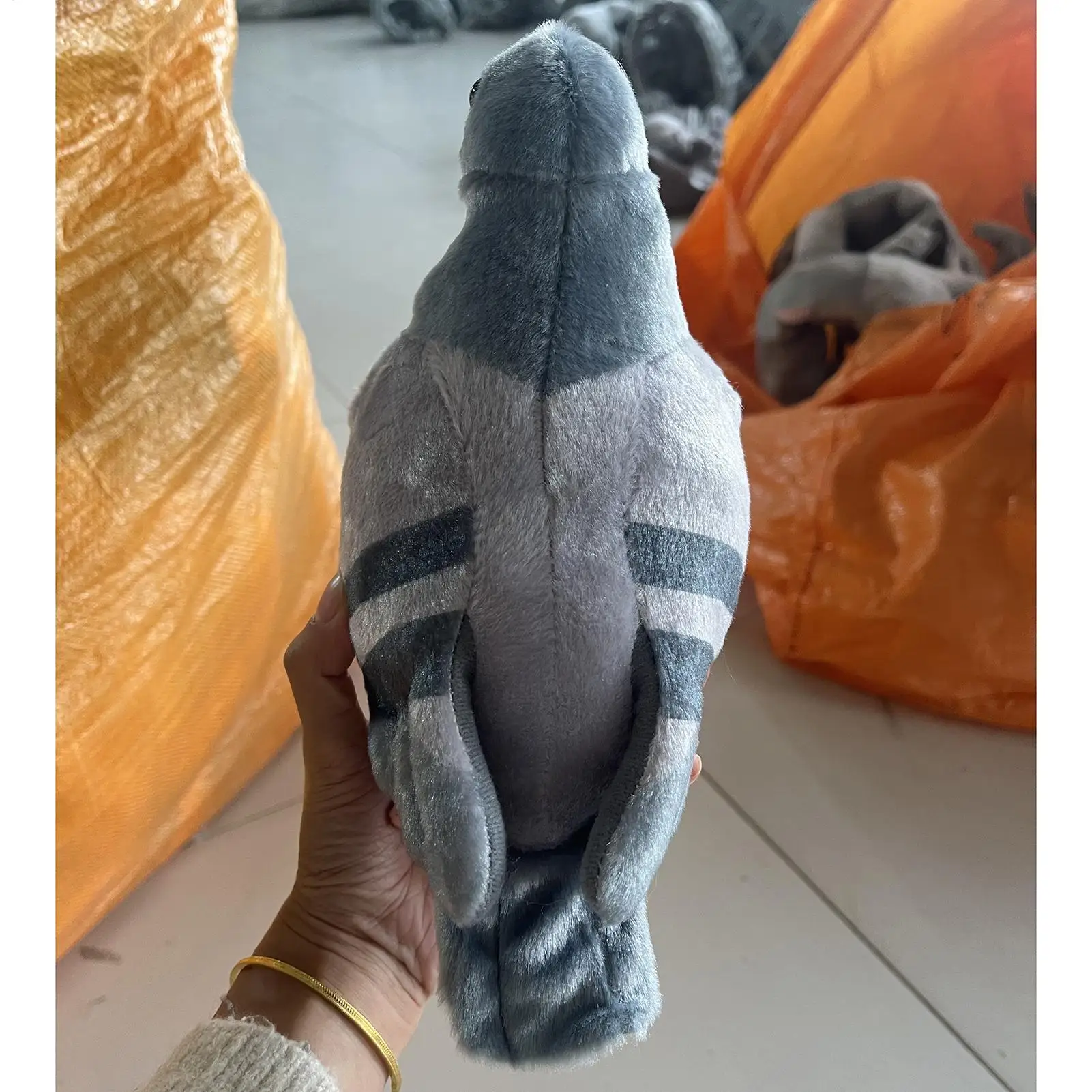 Pluszowa poduszka w kształcie gołębia, dekoracja pokoju, zabawka gołąbka z kreskówki, pluszowa lalka ptak dla chłopców, dziewczynek, dzieci, kolekcjonerów, na Boże Narodzenie, urodziny.