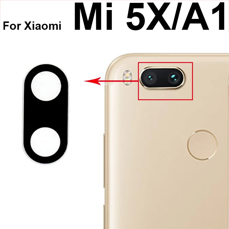 WAMY Rear Back Camera Glass Lens Replacement For Xiaomi Mi A1 5X / A2 6X /  A2 Lite / A3 with Adhesive Sticker