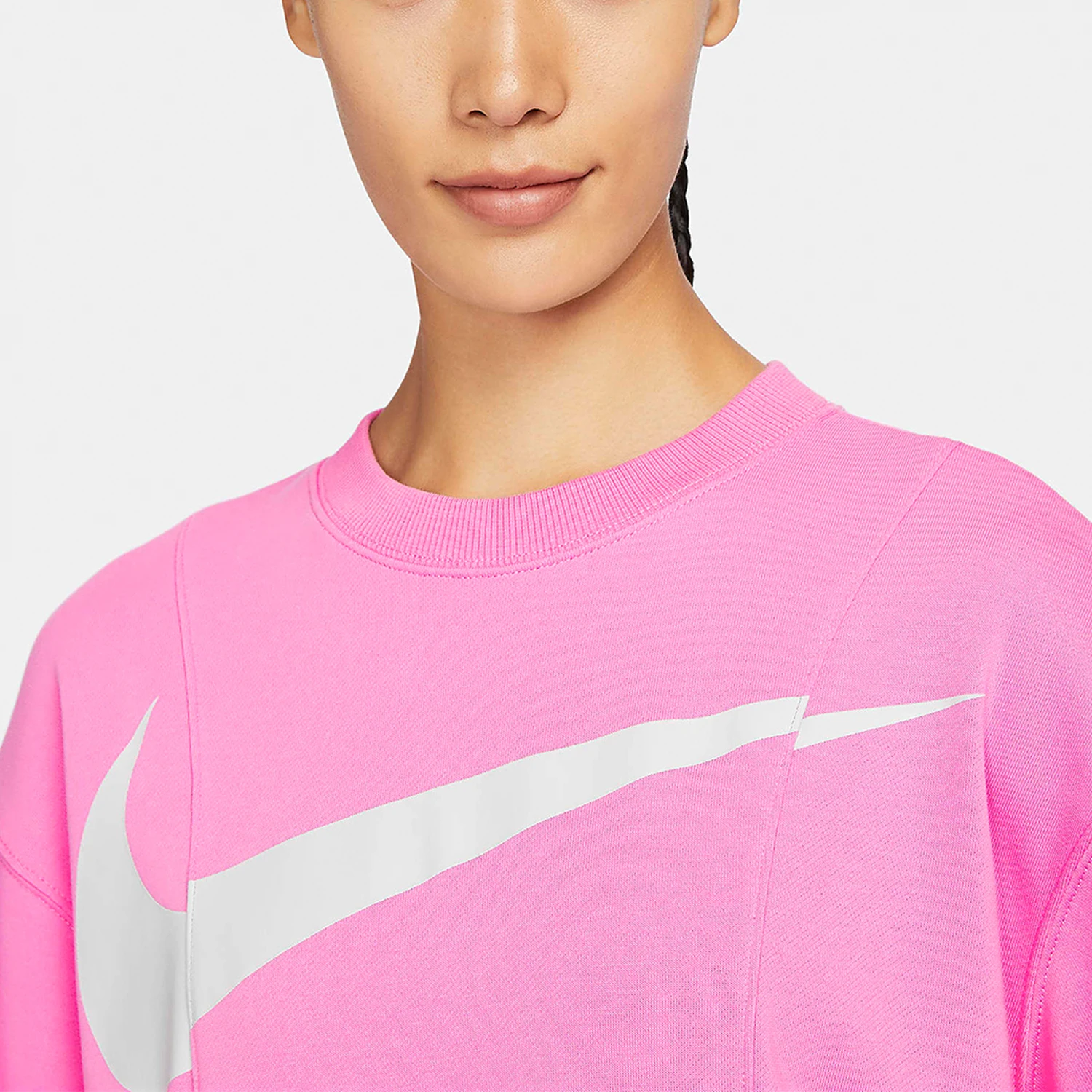 سويت شيرت نسائي برقبة دائرية من Nike مقاس كبير من الرياح الفرنسية تيري FN1898-675