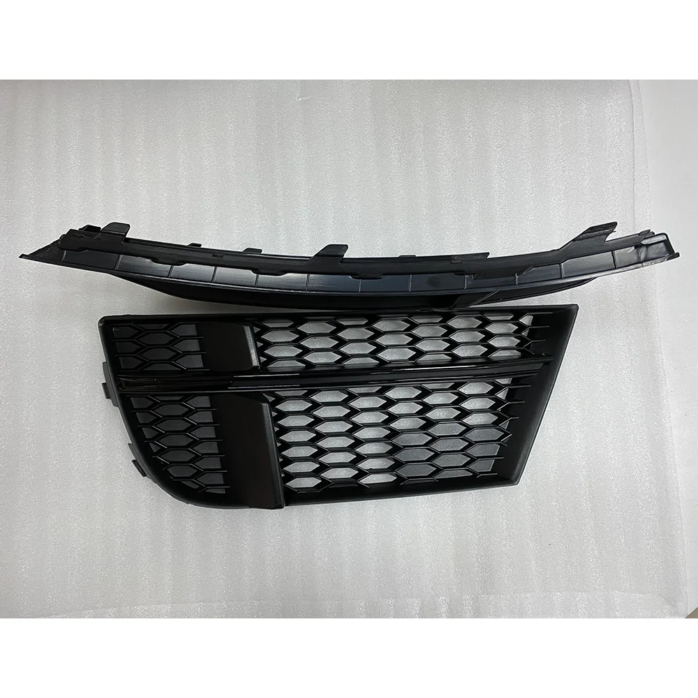 Car Front Bumper Fog Light Grille Grill For Audi A3 S Line S3 2017 2018 2019 2020 Honeycomb Hex Fog Lamp Cover Car Styling