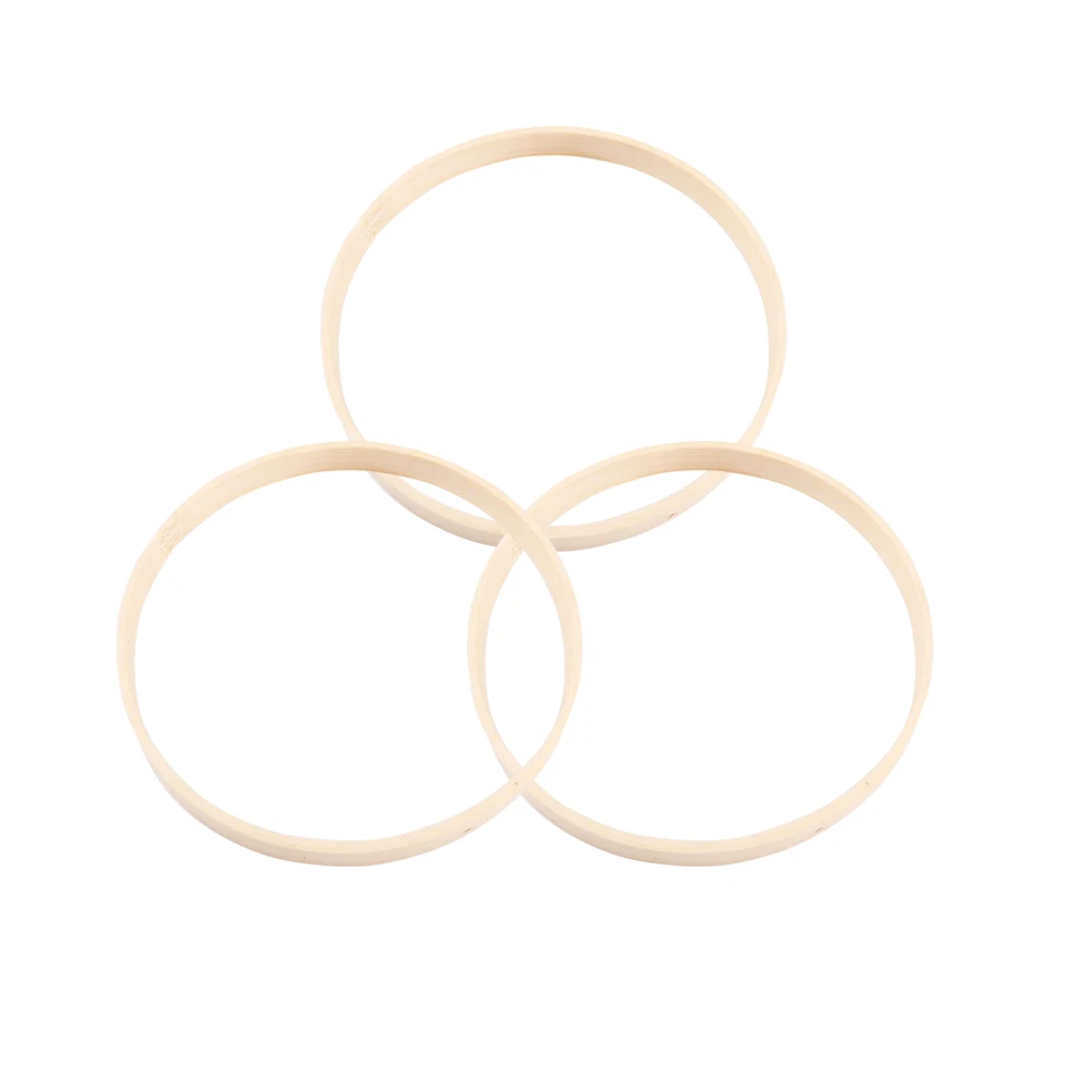 

10pcs 20Cm Dream Catcher Bamboo Ring Wall Hanging Diy Accessories For Mandala Decor Wooden Craft Frame Yarn Fabric