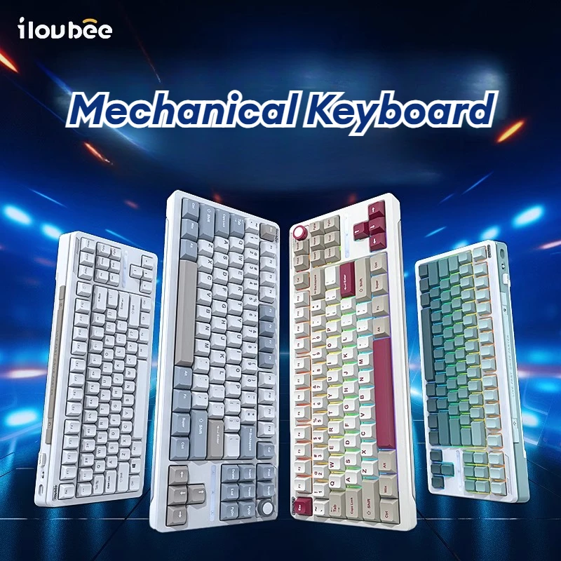 

iLovbee B87 Mechanical Keyboard Wireless Bluetooth Three-Model Gasket Hot Swap Customized Gaming Mechanical Keyboard PC/MAC/WIN